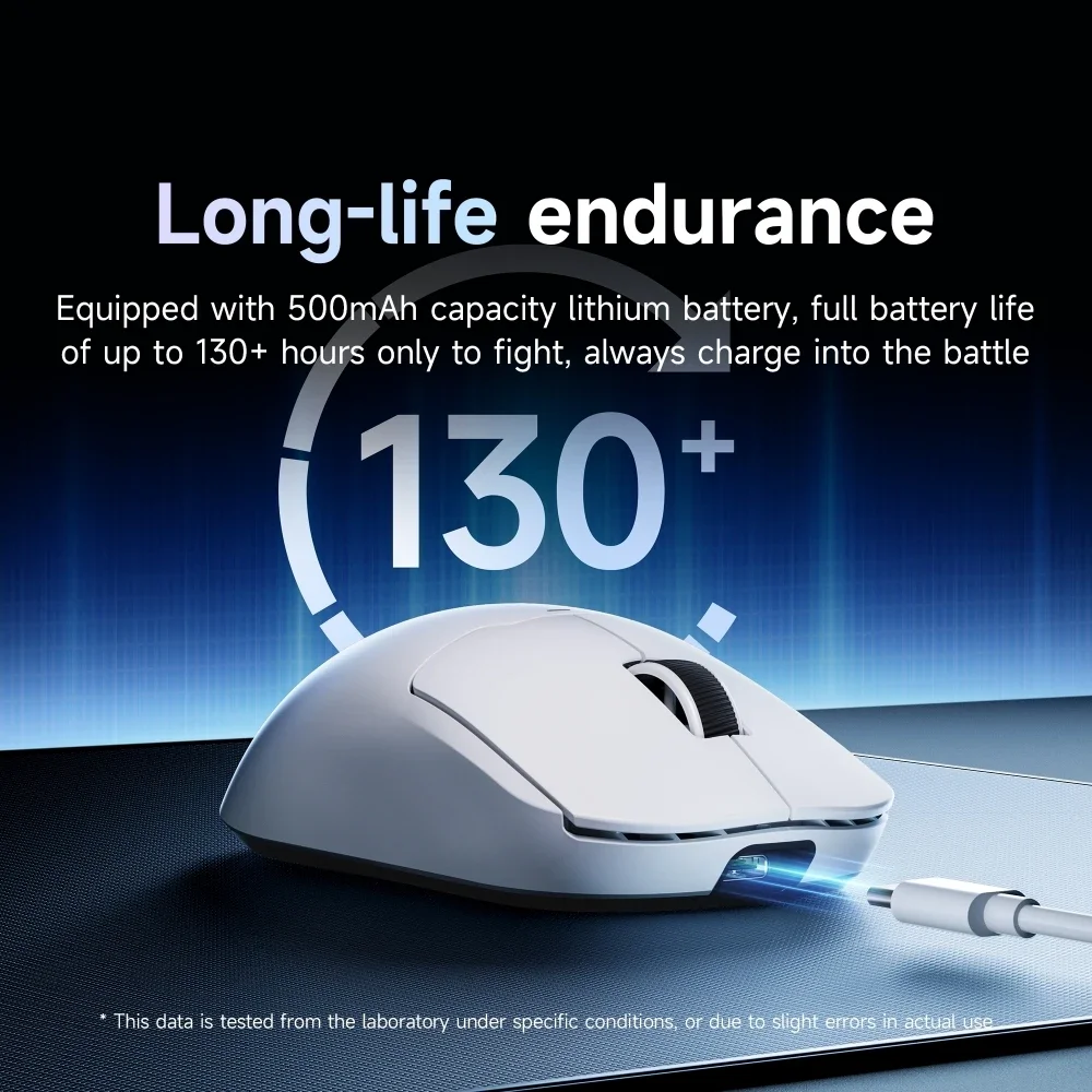 Imagem -03 - Mchose-mouse para Jogos sem Fio Bluetooth Sensor Óptico Peso Leve Acessórios pc Gamer 26000dpi Paw3395 4khz a5