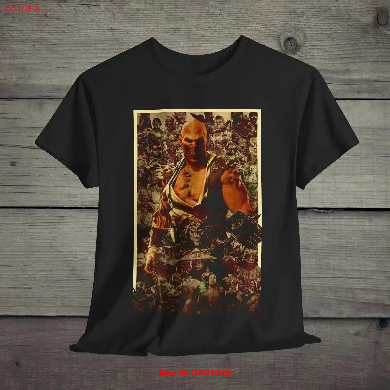 Baraka Mortal KombaT camiseta videojuego lucha Gamer vintage lavado versátil suave transpirable cómodo gráfico homme