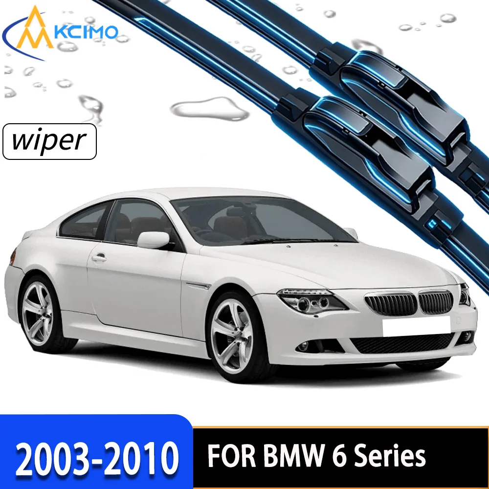 

Premium Front Windshield Wiper Blades with High-Density Rubber, Perfect Fit for BMW 6 Series E63/E64 2003-2010