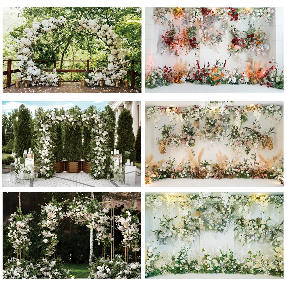 Diy Diamond Mosaic Wedding Ceremony Backdrop White Flower Wall Floral Full Drill Rhinestones Diamond Painting Mother's Day Gift