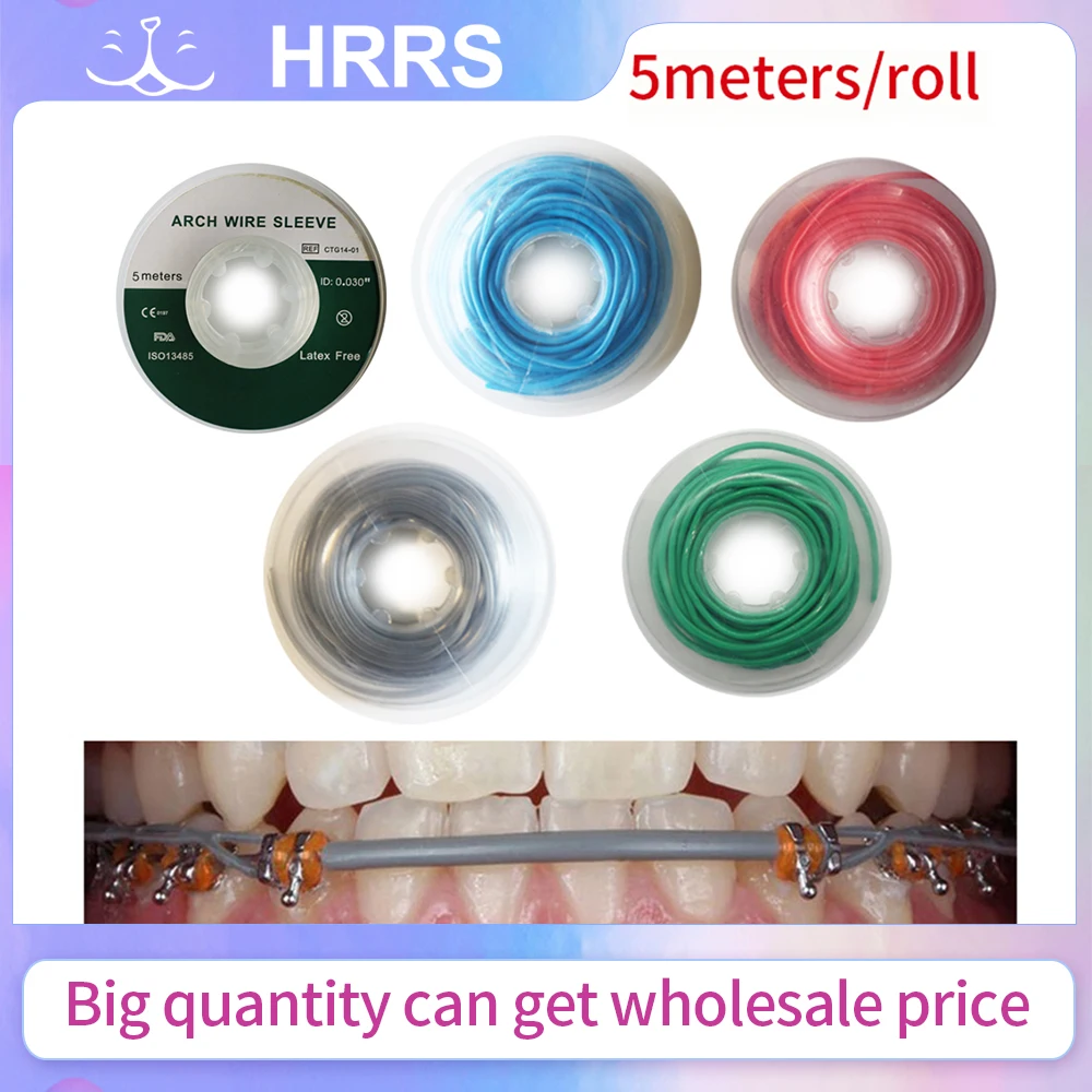 5m/Roll High Quality Dental Orthodontic Arch Wire Protect Sleeve