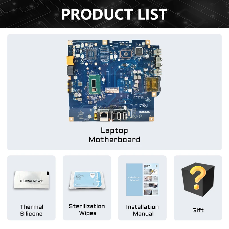 AKEMY AIA10 LA-B691P para Lenovo C2030 C20-30 placa base para ordenador portátil con CPU 3558U completamente probada