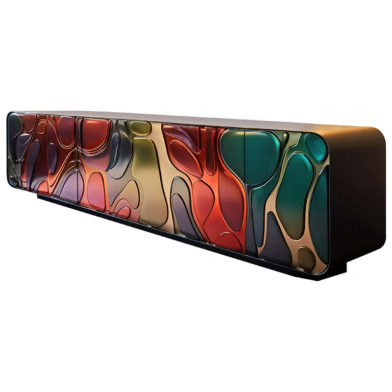 

Painted TV cabinet Italian modern high-end floor cabinet furniture