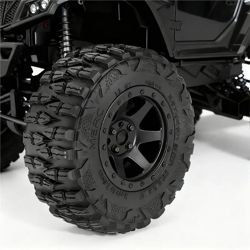 ABJL Mud Terrain Super Grip Soft Tyre 2.2 Inch Crawler Tires 4pcs for Axial SCX10 D90 TF2 for Tamiya CC01 TRX4