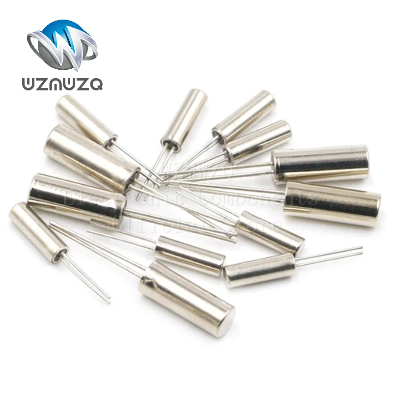 25PCS/Lot 32.768 KHZ 32.768K 3*8mm Cylinder Quartz Resonator 32.768KHZ Oscillator Quartz Crystal  12.5pF ±10ppm