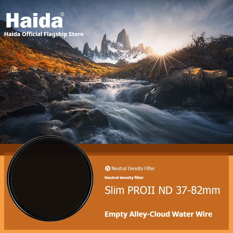 

Haida PROII Neutral Density Filter ND1000 Ultra-Thin PROII Coated ND0.9 (8x) 3-Stop For Landscape Photography