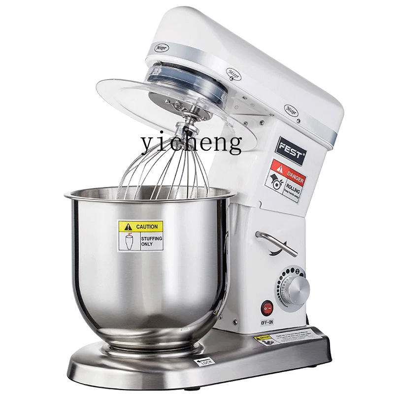 Cream To Beat Milk-in-Water Eggs And Stir Commercial Stand Mixer 7 Liters Automatic Dough Kneading Flour-Mixing Machinec9