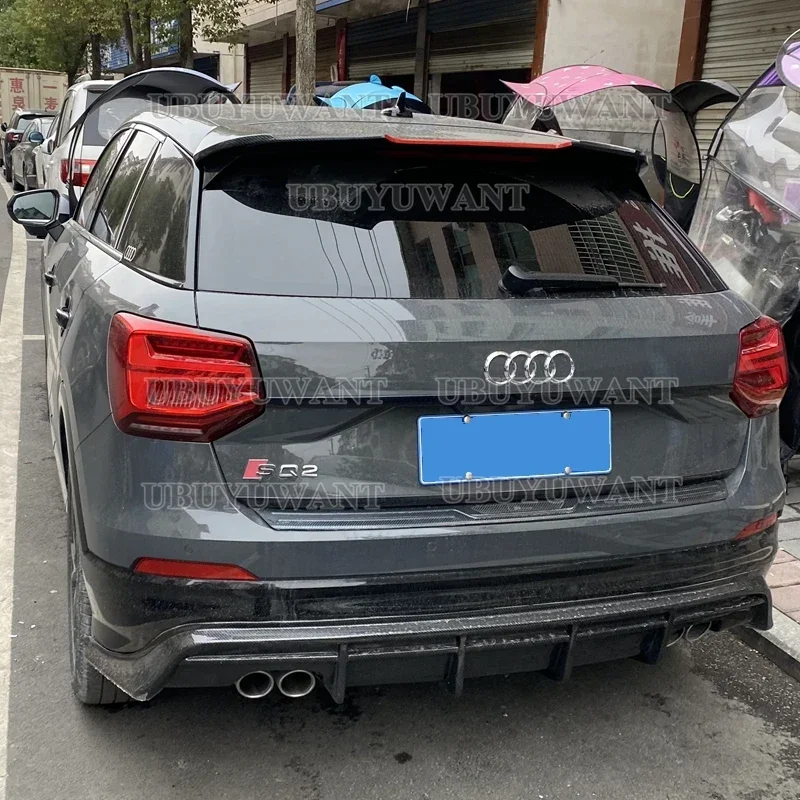 Use For Audi Q2 Car Spoiler 2018 2019 2020-2023 ABS Plastic Car Roof Spoiler Rear Tail Lip Wing Hatchback Universal Q2 Car Wing