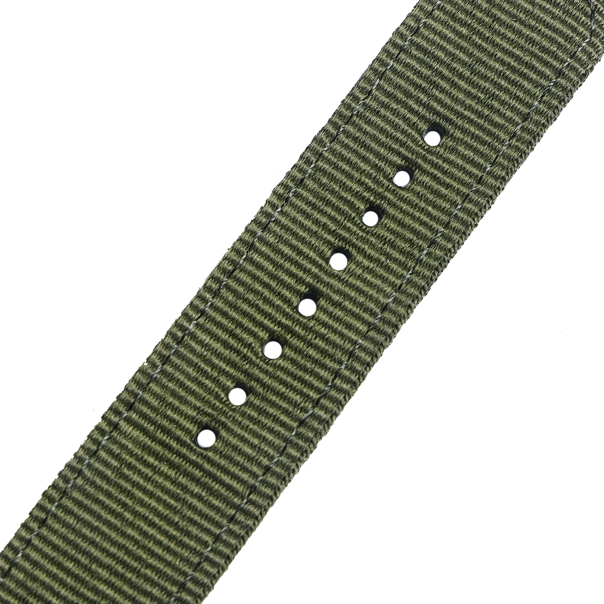 

22mm Nylon Watch Band Braided Durable Army Green Replacement Strap Breathable Comfortable for Fitness Swimming Diving