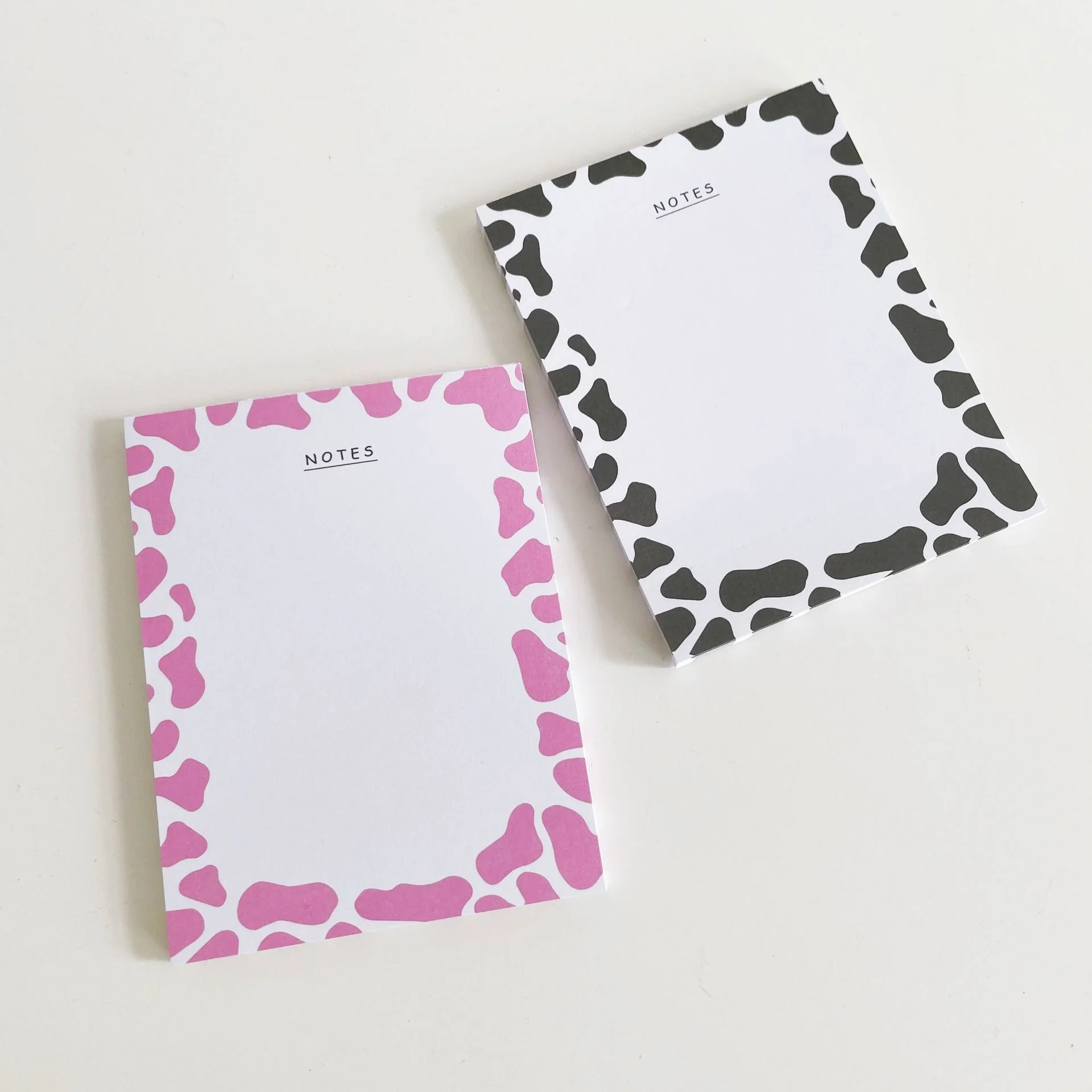 1Pc 50 Sheets Ins Pink Milk Pattern Memo Pad Student Mini Notepad Message Paper School Stationery Planner Supplies Stationery