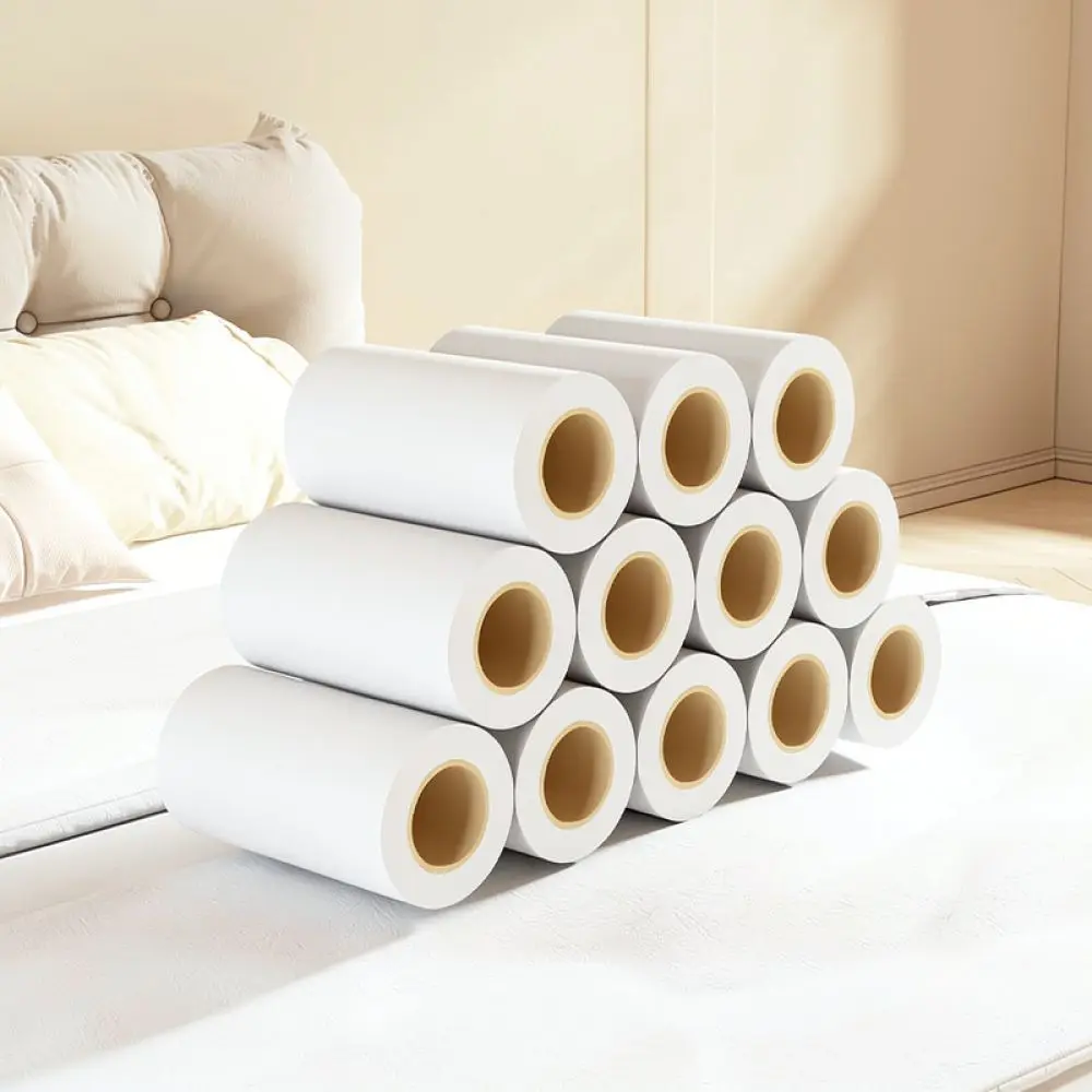 Sticky Paper Lint Roller Replacement Set Hair Remover Cleaning Tool Home Accessory For Clothes Furniture Carpet Pet Fur Picker
