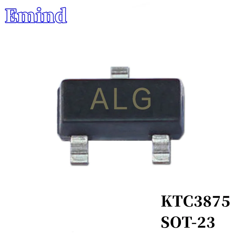 Imagem -02 - Smd Transistor Pegada Sot23 Silkscreen Aig tipo Npn 50v 150ma Transistor Amplificador Bipolar 100 200 Peças Ktc3875