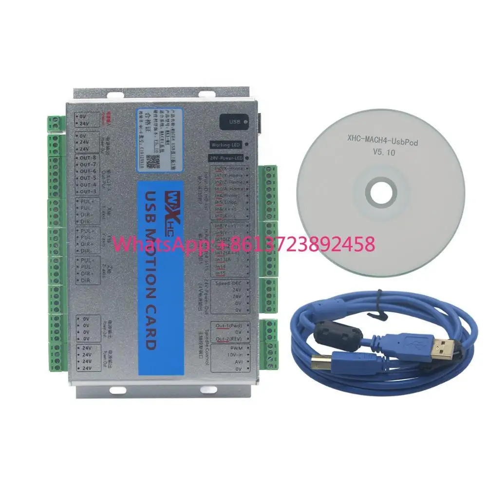 USB 2MHz Mach4 CNC 3 Axis Motion Control Card Breakout Board for Machine Center