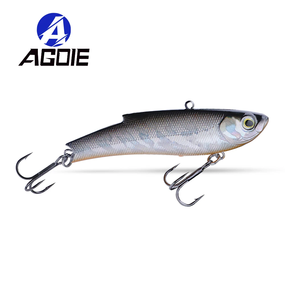 

Agoie 24g 34g Lifelike Shaking Vib Hard Baits Fishing Lure Luminous Lipless Crankbaits Vibe Lures For Fishing Pike