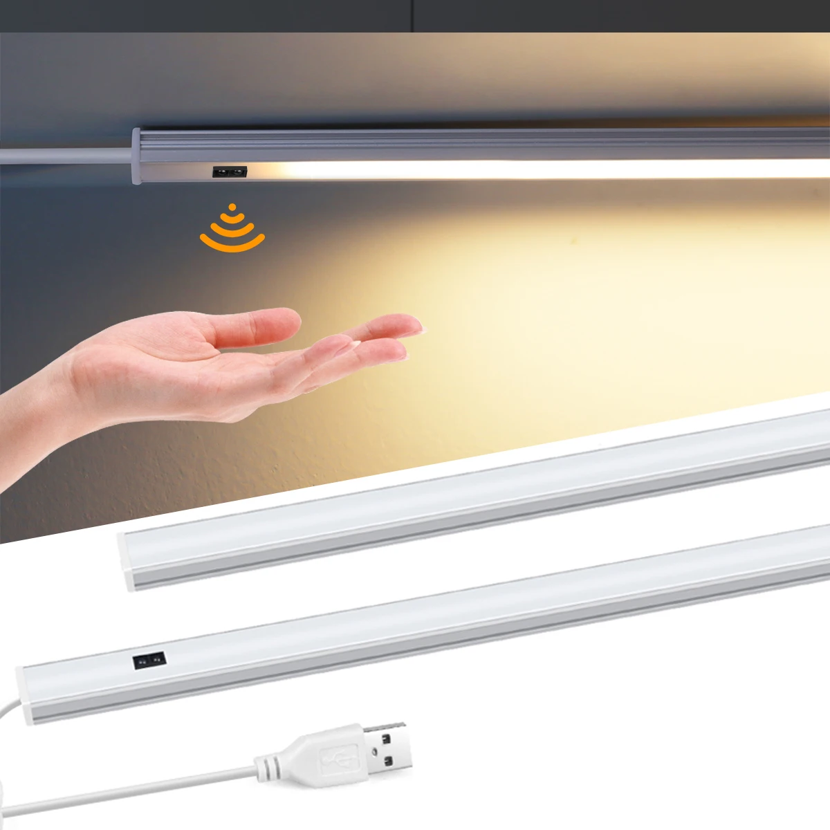 1/2 قطعة 5 فولت USB اليد مسح مفتاح مستشعر LED مصباح القراءة كتاب دراسة ضوء 30 سنتيمتر 40 سنتيمتر 50 سنتيمتر ليلة القراءة مصباح بار أضواء #1