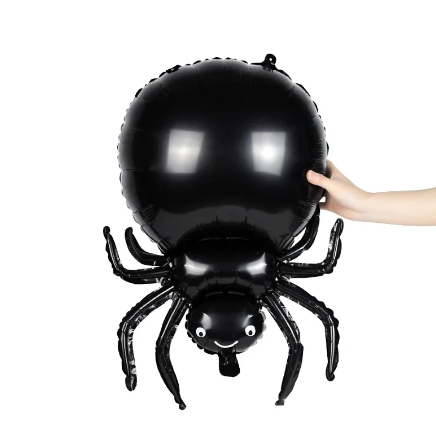 2/5 Stück Halloween-Spinnenballons, niedliche Cartoon-Spinnen aus Aluminiumfolie, Halloween-Themenparty-Dekoration, Requisiten für Fotoshootings – Detail 5
