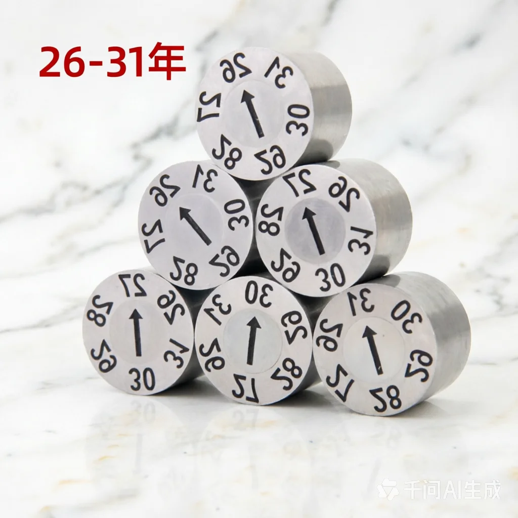 2PCS/10PCS SUS420 Date Stamp Insert Core Mold Date Code Marked Pin Non Replaceable Industrial Accessories