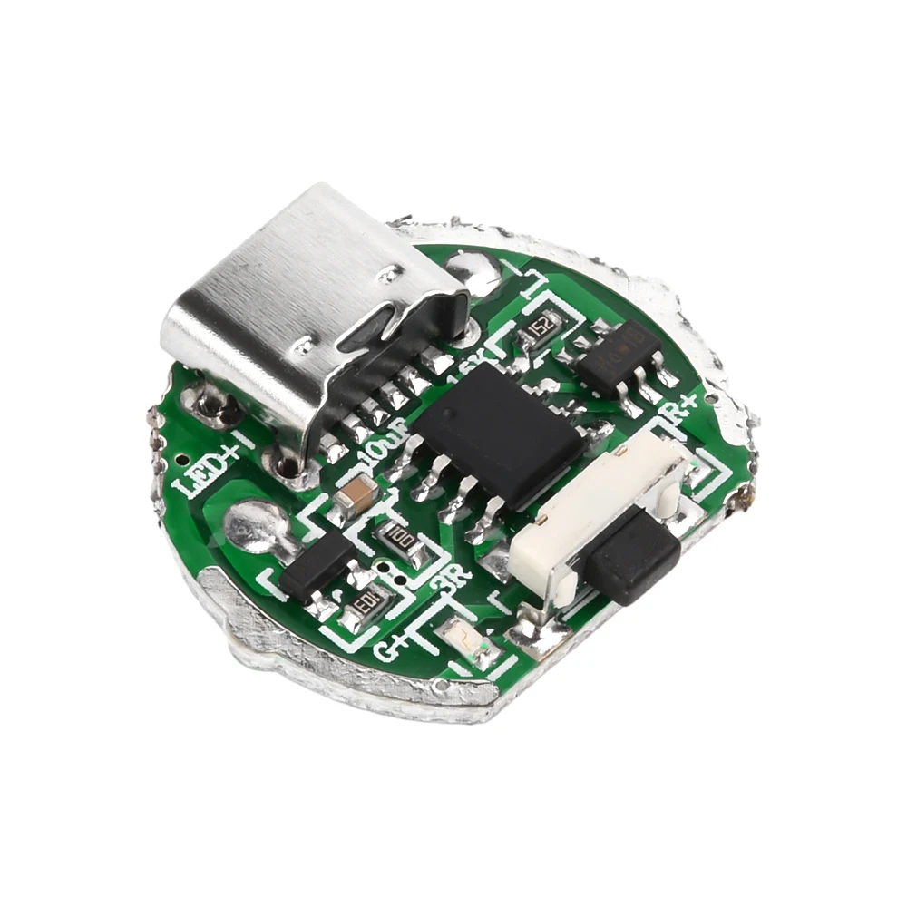 Two-speed Driver Board Flashlight Driver Accessories Circuit Board  Switch Charging Integrated Board for 10 Watt Beads For 18650