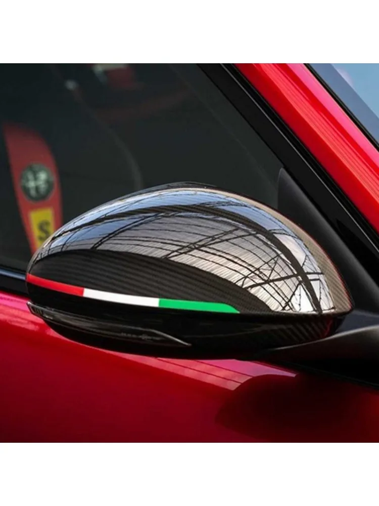 Guirlande autocollante de décoration de rétroviseur de voiture, accessoires de Modification pour Alfa Romeo Giulia Stelvio 147 159 Giulietta