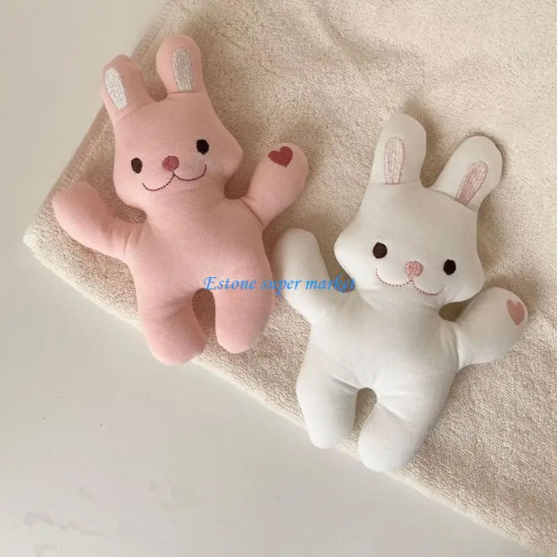 090B 8In 봉제 그림 장난감 토끼 인형에 대해 자고 아기 여자 친구 생일을위한 인형에 대한 대화 형 토끼 빨