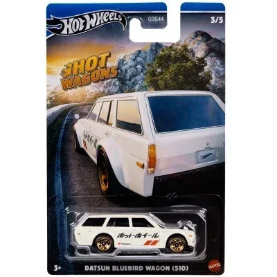 Oryginalny Hot Wheels samochód Hot Wagon Juguetes nowatorskie zabawki dla chłopców 1/64 Diecast Audi RS6 Avant Chevy Nova Model kombi prezent