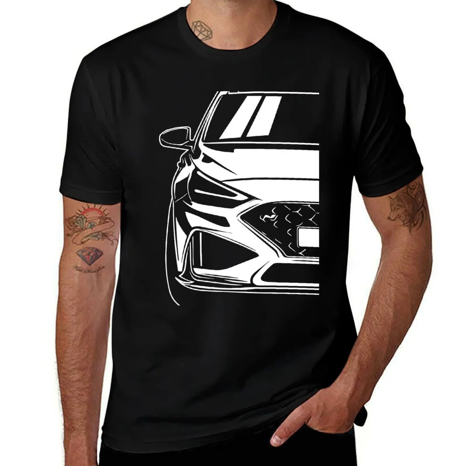 

Car Illustration of a i30N i30 T-Shirt t shirt custom print cotton t shirts man 100% t shirts for man cotton soft T-Shirt