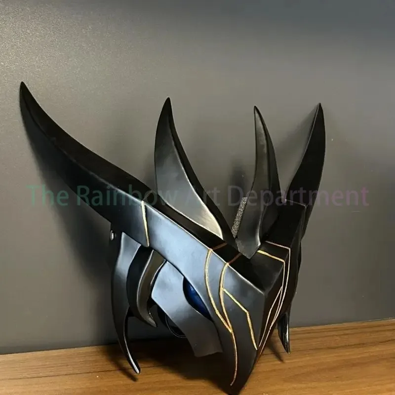 لعبة الهالوين League of Legends cos Yon Face Mask Dress Up Prom Demon Resin Glow Mask