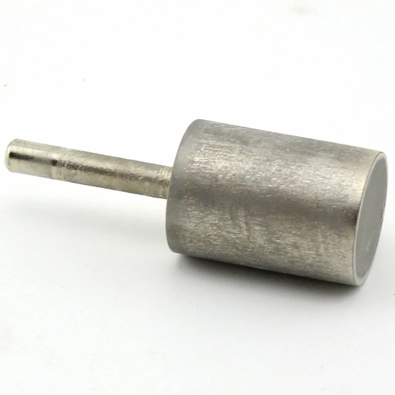 Imagem -02 - Revestido Diamante Rotary Burrs Cabeça de Cilindro Bits de Moagem Grit 1000 Shanks mm Ferramentas Lapidárias para Pedra 10 mm 12 mm 14 mm Pcs