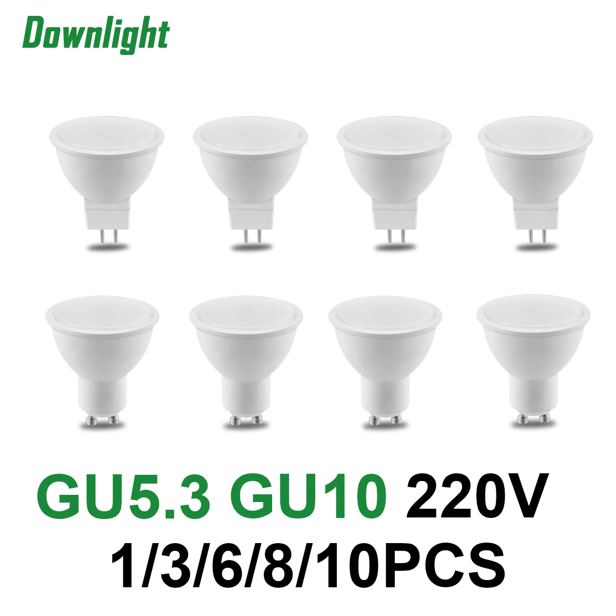 Led Spotlight MR16 Bulb GU10 GU5.3 AC110V AC220V Spot 5W 6W 7W 8W Lighting Bulb 220V Indoor Lighting  Home Decoration Bombillas