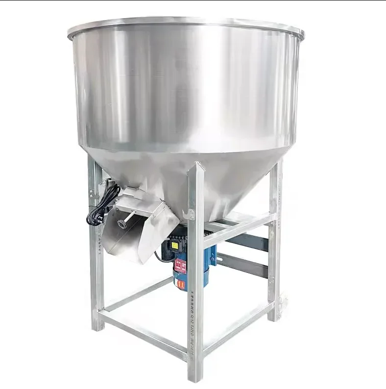 Stainless Steel Poultry Feeding Mixer Prossing Grain Grinder hine Animal Feed Mill Mixer