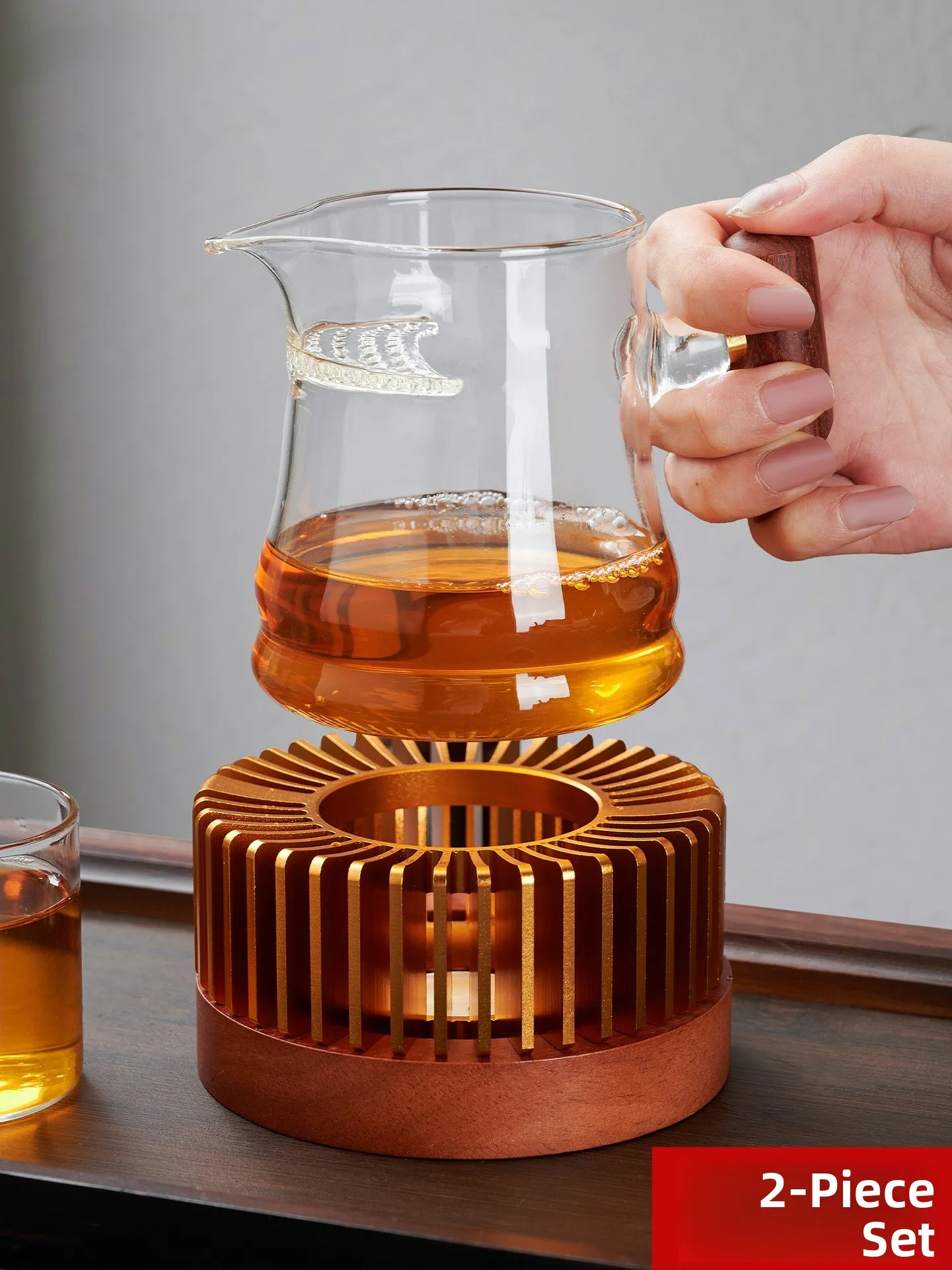 

Heat Resistant Glass Public Cup Moon Tooth Cup Tea Warmer Home Use Tea Brewing Filter Cup Kung Fu Tea Set Accories