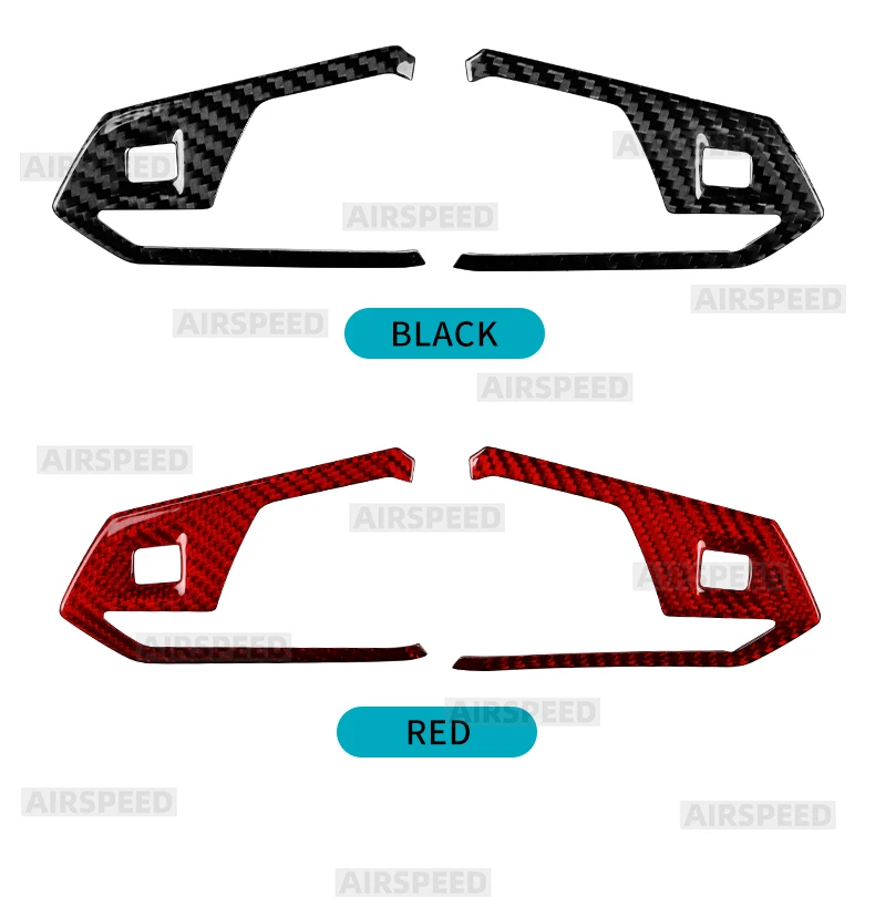 Harter, trockener Carbonfaser-Aufkleber für Cupra Formentor/Cupra Leon 2020 2021-2026, Cupra Ateca 2021-2026, zur Dekoration des Lenkradrahmens – Detail 2