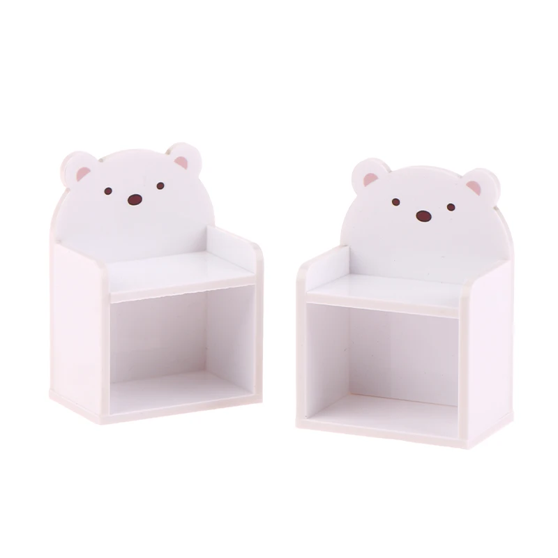 1PCS 1/12 Miniature Bookshelf Dollhouse Desk Shelf Doll House Furniture Decoration Accessories