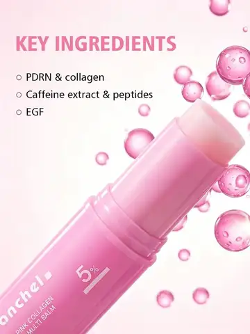 PDRN Pink Collagen Multi Volume Balm Stick Anti Aging Firming Anti Wrinkle For Eye Neck Forehead Smile Lines