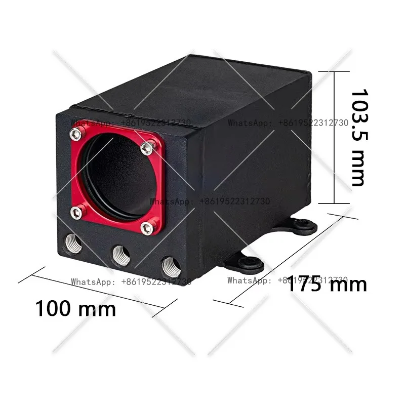 High-Quality 60mm External 044 Fuel Pump Racing Tank Black Billet Aluminum Oil Catch Can Single Fuel Pressure Regulator Tank OCT