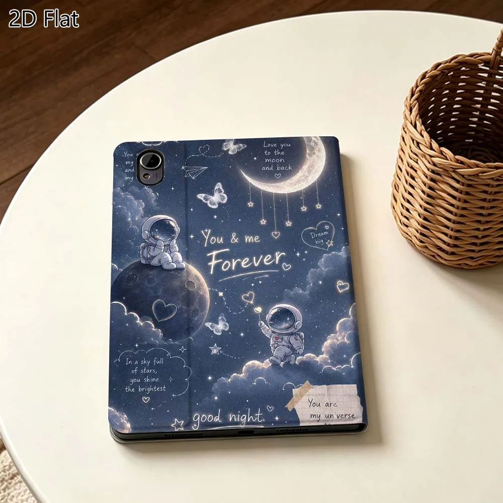 Cartoon Astronaut Art For Huawei MediaPad MatePad Pro Air 10.8 T5 T10S M3 M6 M5 C5e SE 11 11.5 Inch Tablet Case Popular