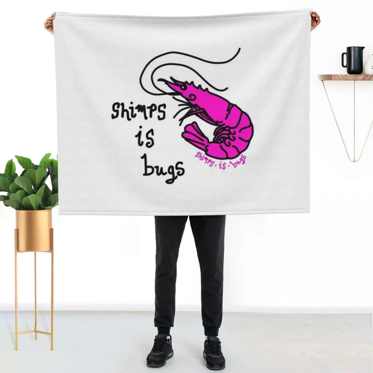 Shrimps is bugs V1 Throw Blanket Giant Sofa Summer Beddings Plaid Furrys for babies for winter Blankets