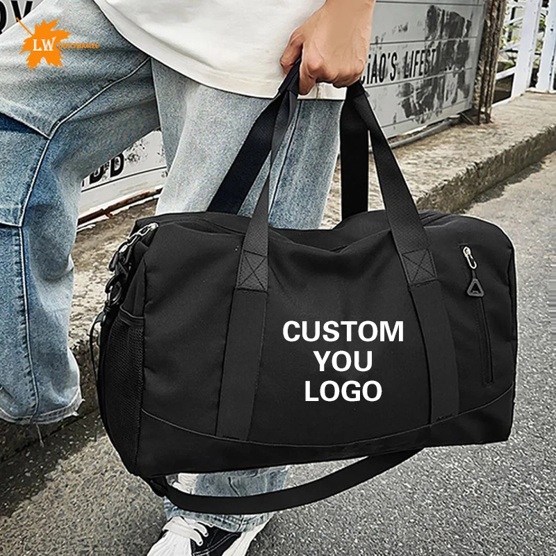 

Men's Fitness Bag With Logo Gym Handbag Yoga Storage Bag Women's Luggage Bag Wholesale Custom Image