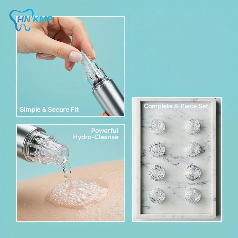 8PCS/Pack Tip Head Replacement Plastic For Hydro Water Facial Skin Oxygen Dermabrasion Machine