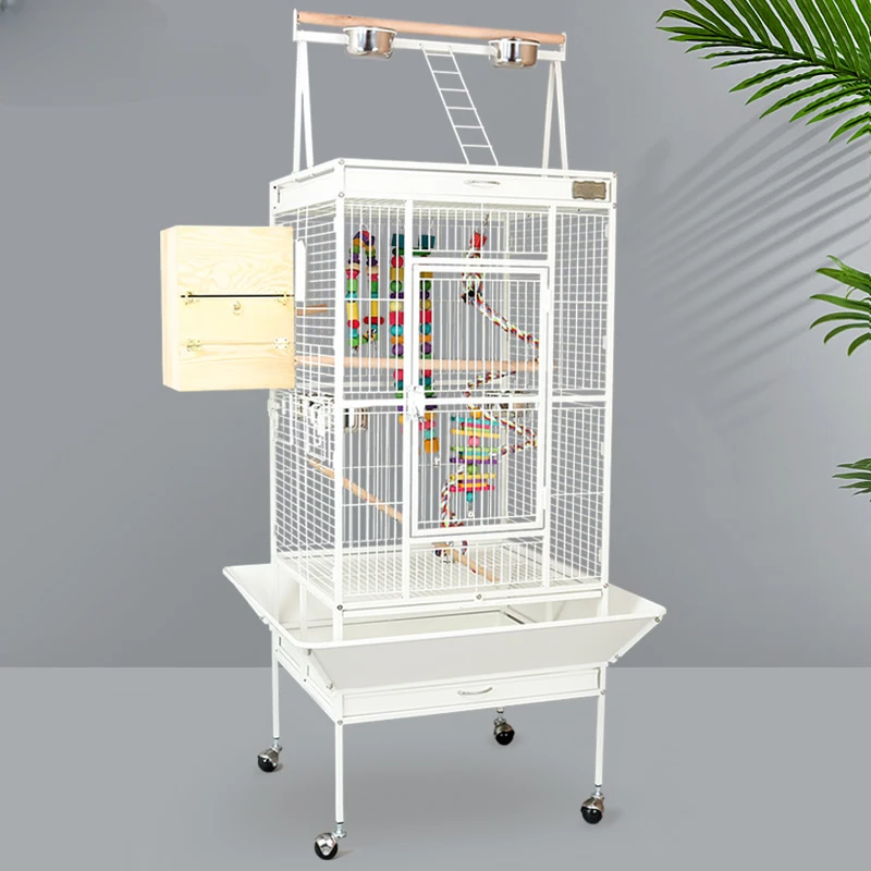 

Large Parrot Bird Cages House Outdoors Breeding Budgie Canary Bird Cages Quail Decoration Jaula Pajaro Birds Supplies WZ50BC