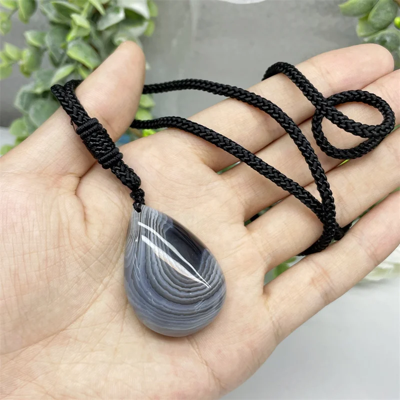 Natural Persian Agate Pendant Fashion Elegance Healing Jewelry Birthday Crystal Gift Women Mature Charm 1PCS