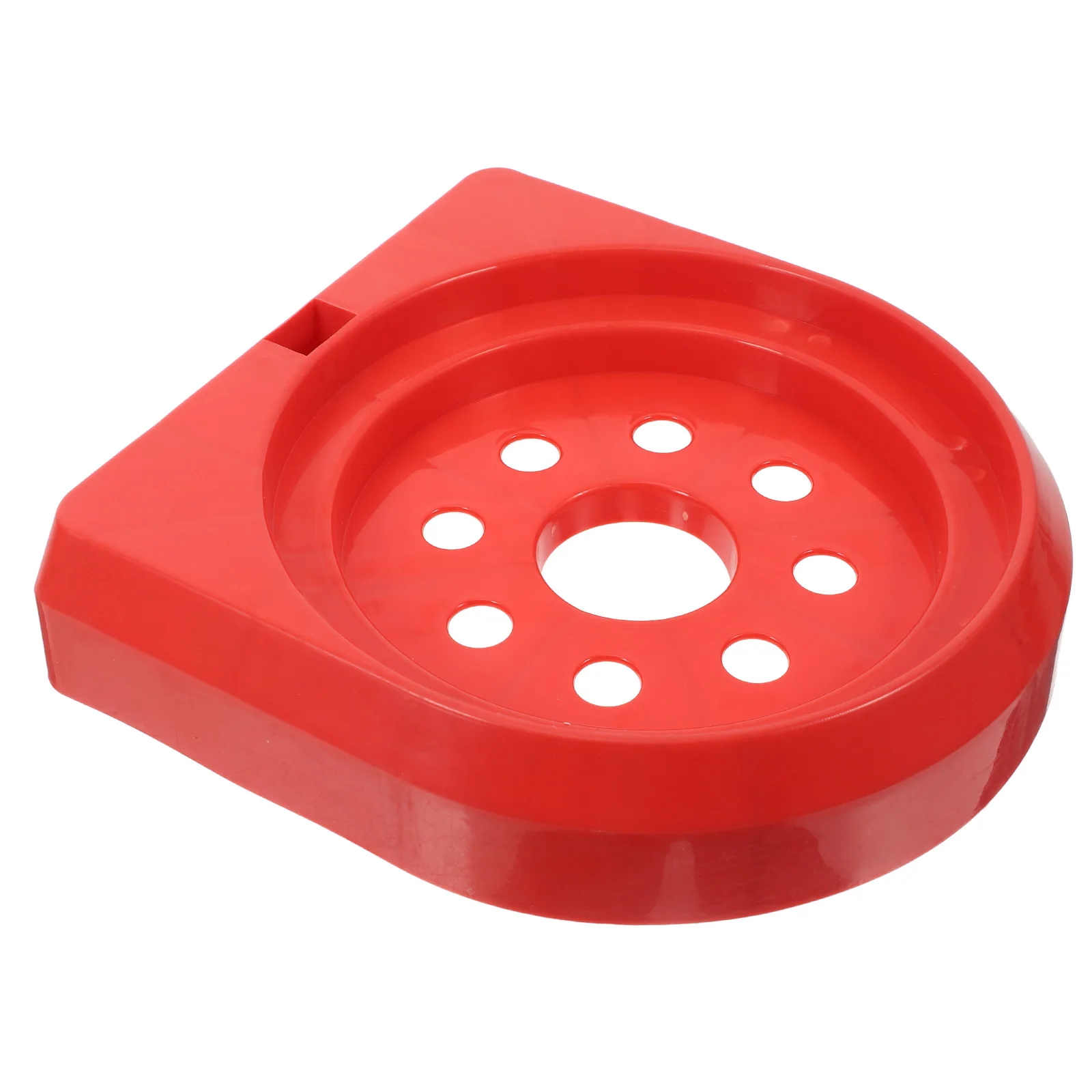 Supporto base per estintore Organizzatore in polvere secca in plastica Strumento di fissaggio per supporto per auto Staffa di supporto per supporto rosso