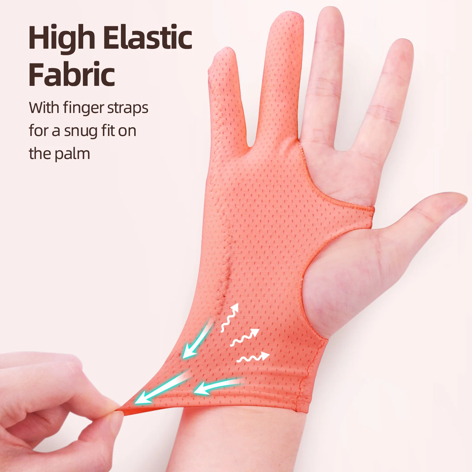 1PC Pink Drawing Glove for Any Graphics Drawing Table 2 finger Anti-Fouling Right And Left Hand Drawing Gloves Artist