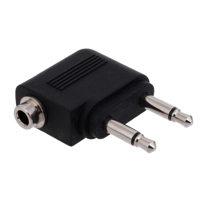 2 stuks 3,5 mm luchtvaart hoofdtelefoon mono converter reizen luchtvaartmaatschappij plug adapters dropshipping