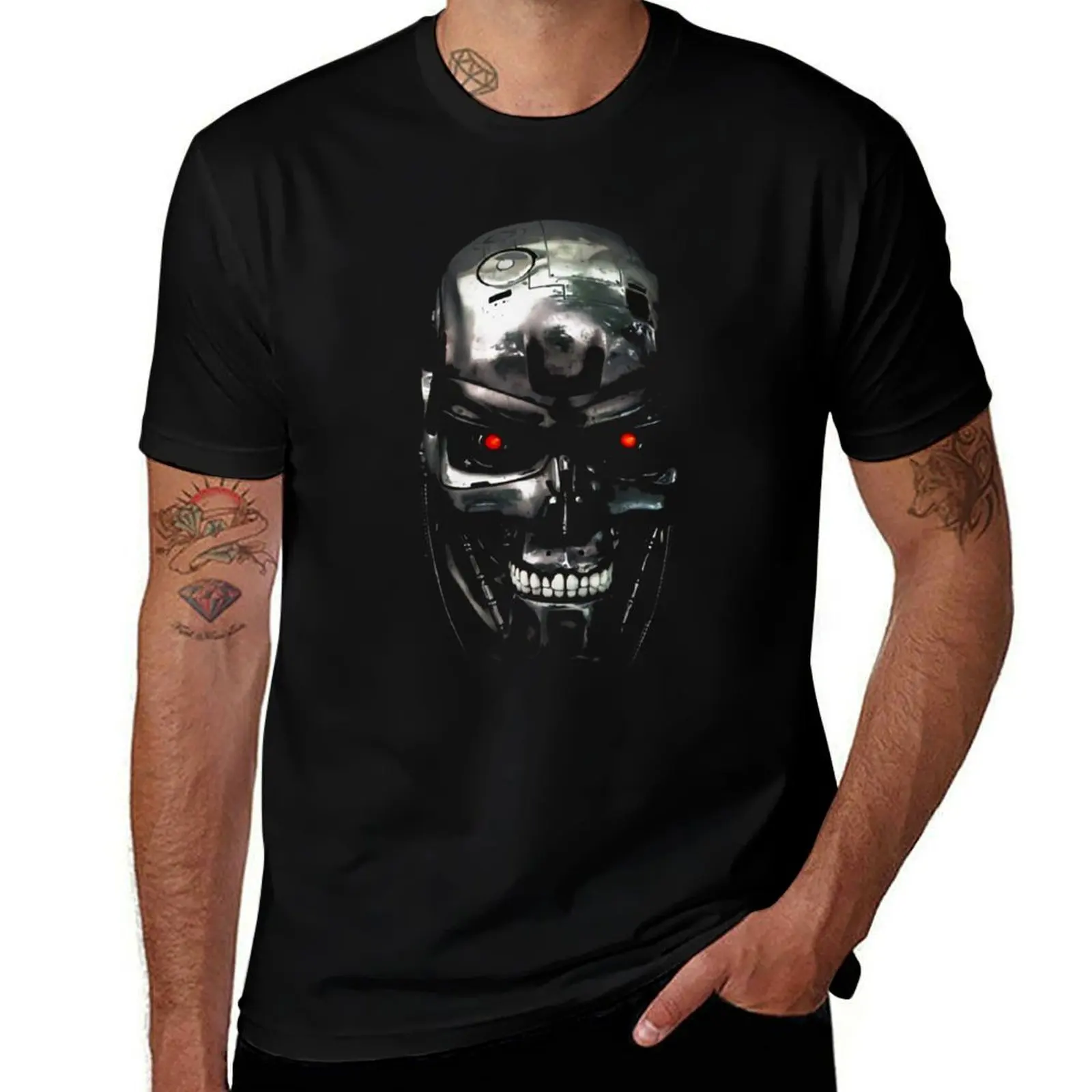 

Terminated: The Robotic Skull T-Shirt blue lock animal prinfor boys gifts for boyfriend quick drying mens fashion