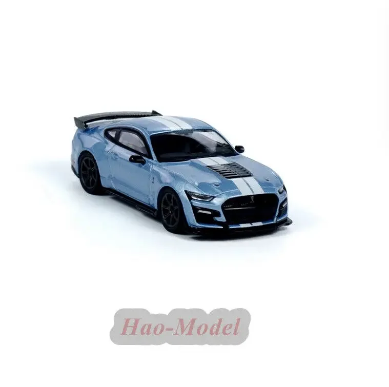 MINIGT 1/64 For Ford Mustang Shelby GT500 Car Model Car Alloy Diecast Simulation Boys Birthday Gift Hobby Display Ornaments Blue