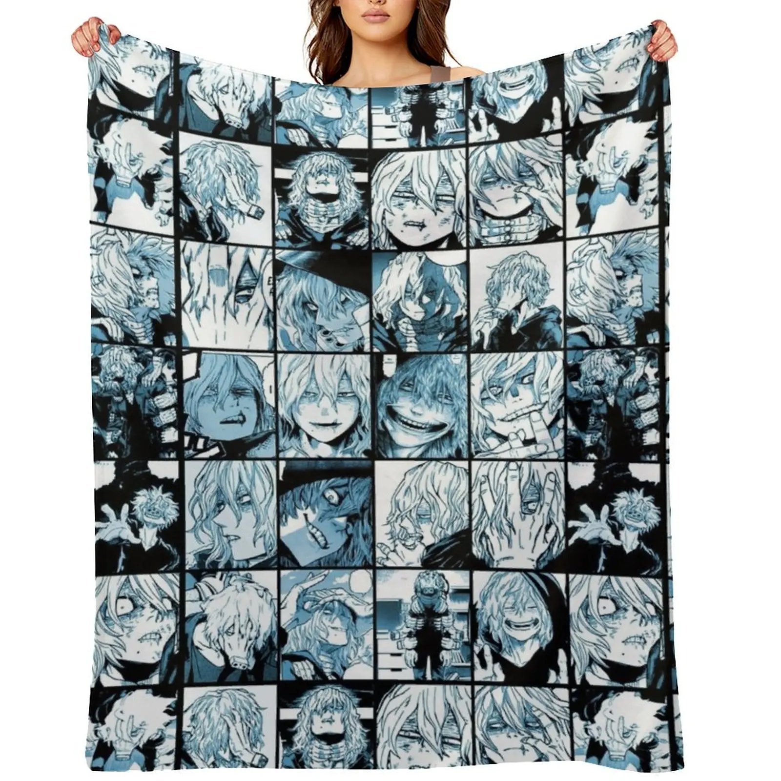 Shigaraki Collage (color version) Throw Blanket Sleeping Bag For Sofa Thin Thin Hair Blankets