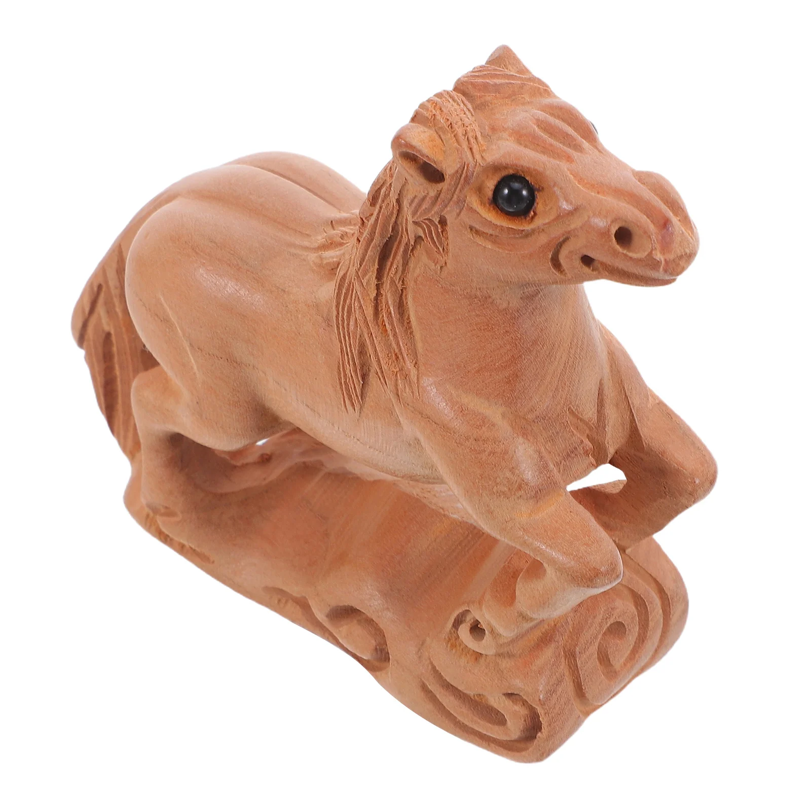 

Unique Handcrafted Wooden Horse Sculpture Home Decor Tabletop Ornament for Living Room Bedroom Office Horse Figurine