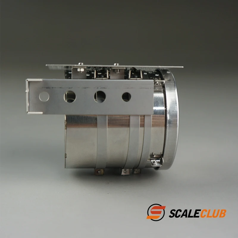Scaleclub 1/14 Tamiya R620 R470 modello di telecomando giocattolo simulazione accessori serbatoio di scarico in metallo