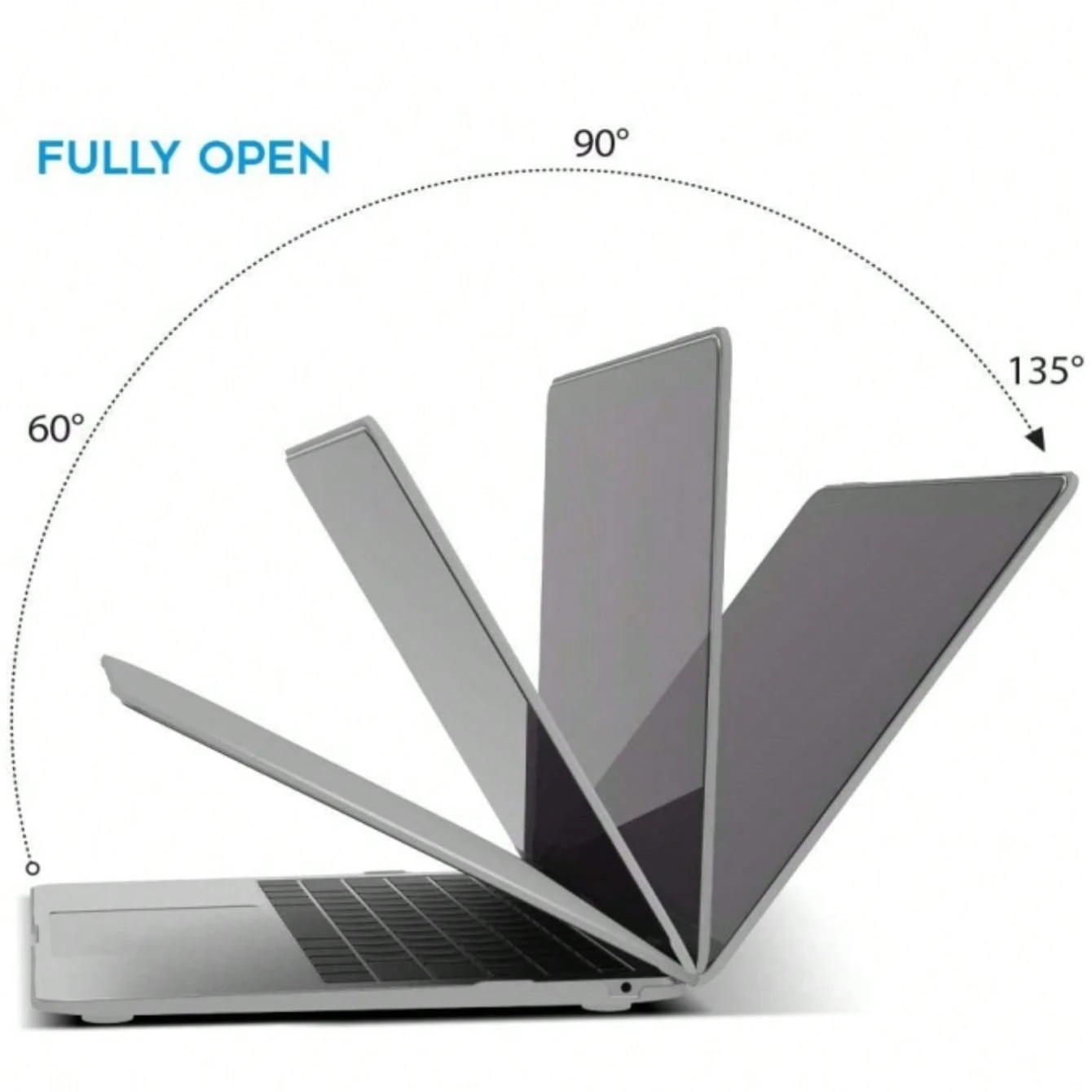 Capa para Macbook Crystal Transparency Ceia Fina Frost Clean 1 unidade de capa e 1 unidade de base para Macbook Air Pro